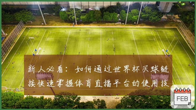 新人必看：如何通过世界杯买球链接快速掌握体育直播平台的使用技巧与功能介绍